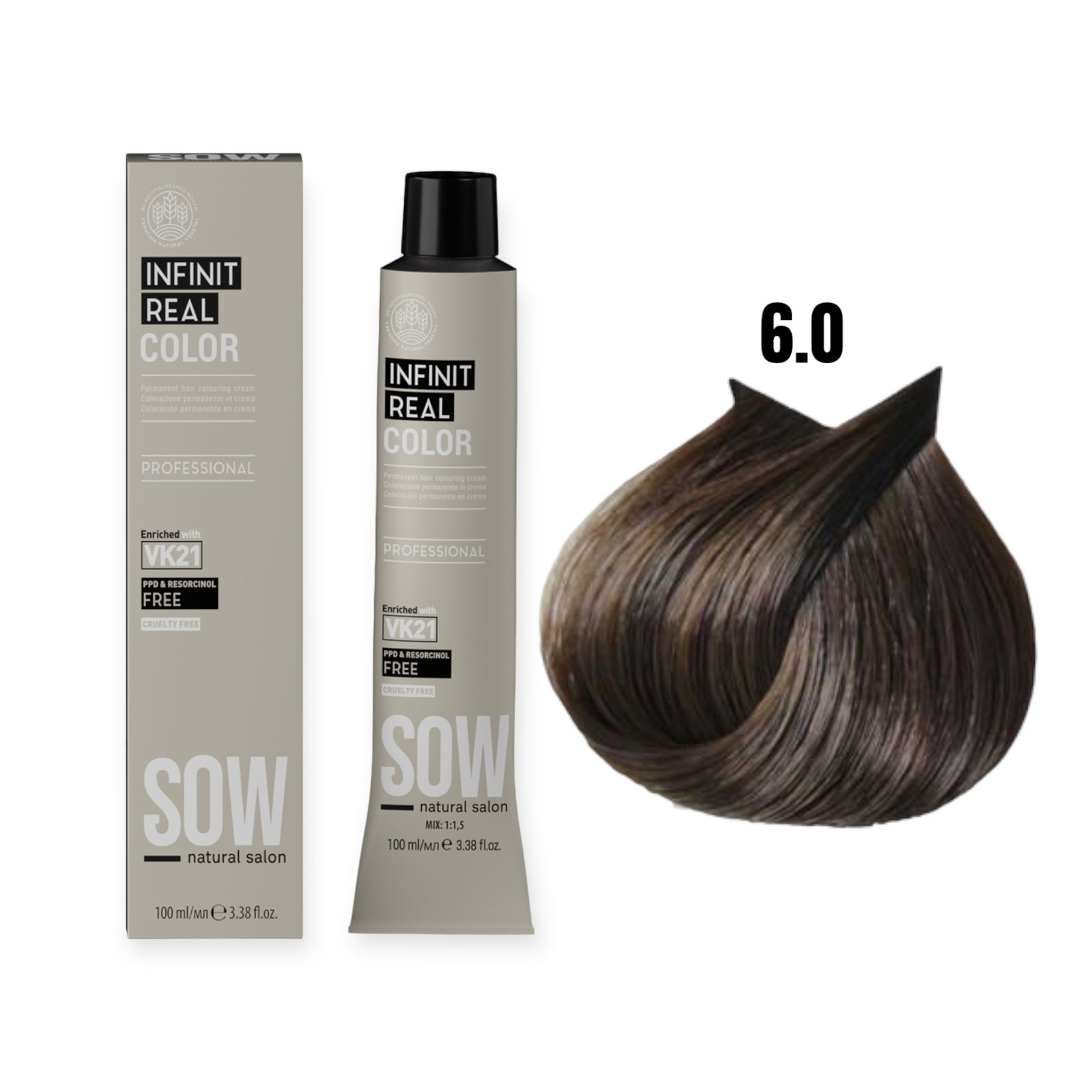 6.0 Rubio Oscuro Infinit Real Color Sow®