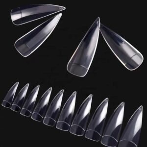 Tips Stiletto Media Luna 500 Pcs
