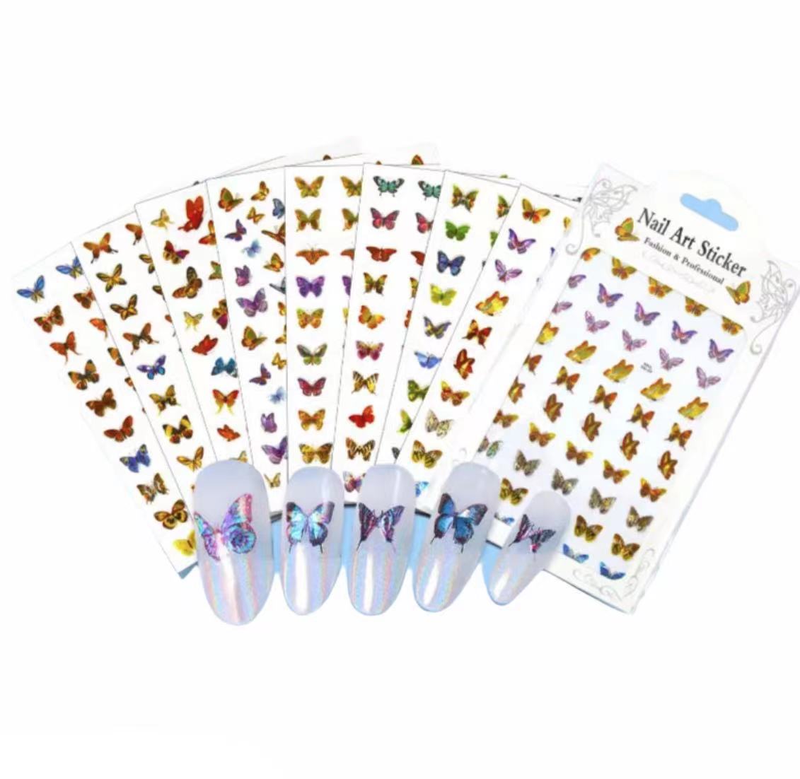 Sticker Mariposa Tornasol