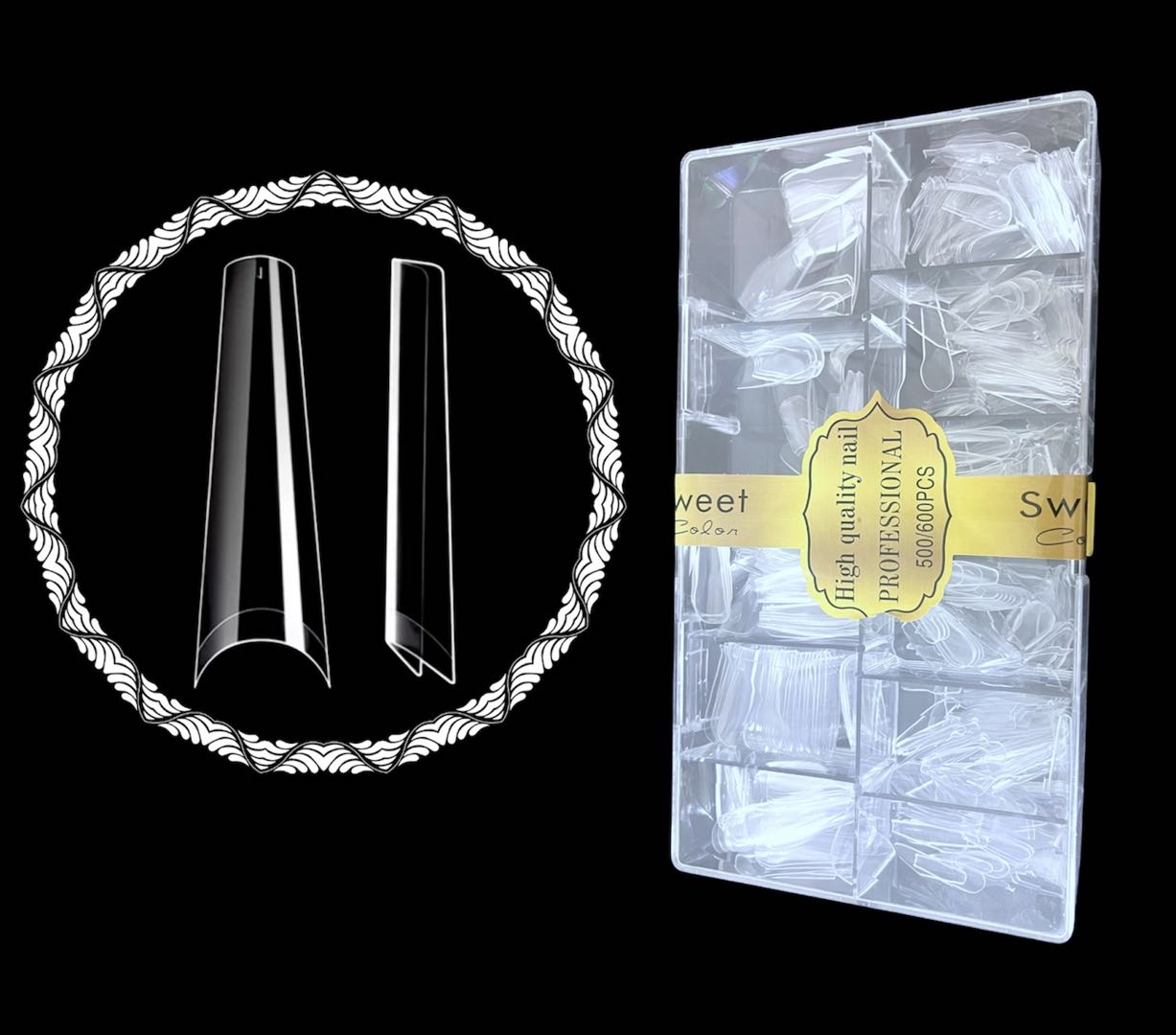 Tips Coffin Flexible 500/600 Pcs