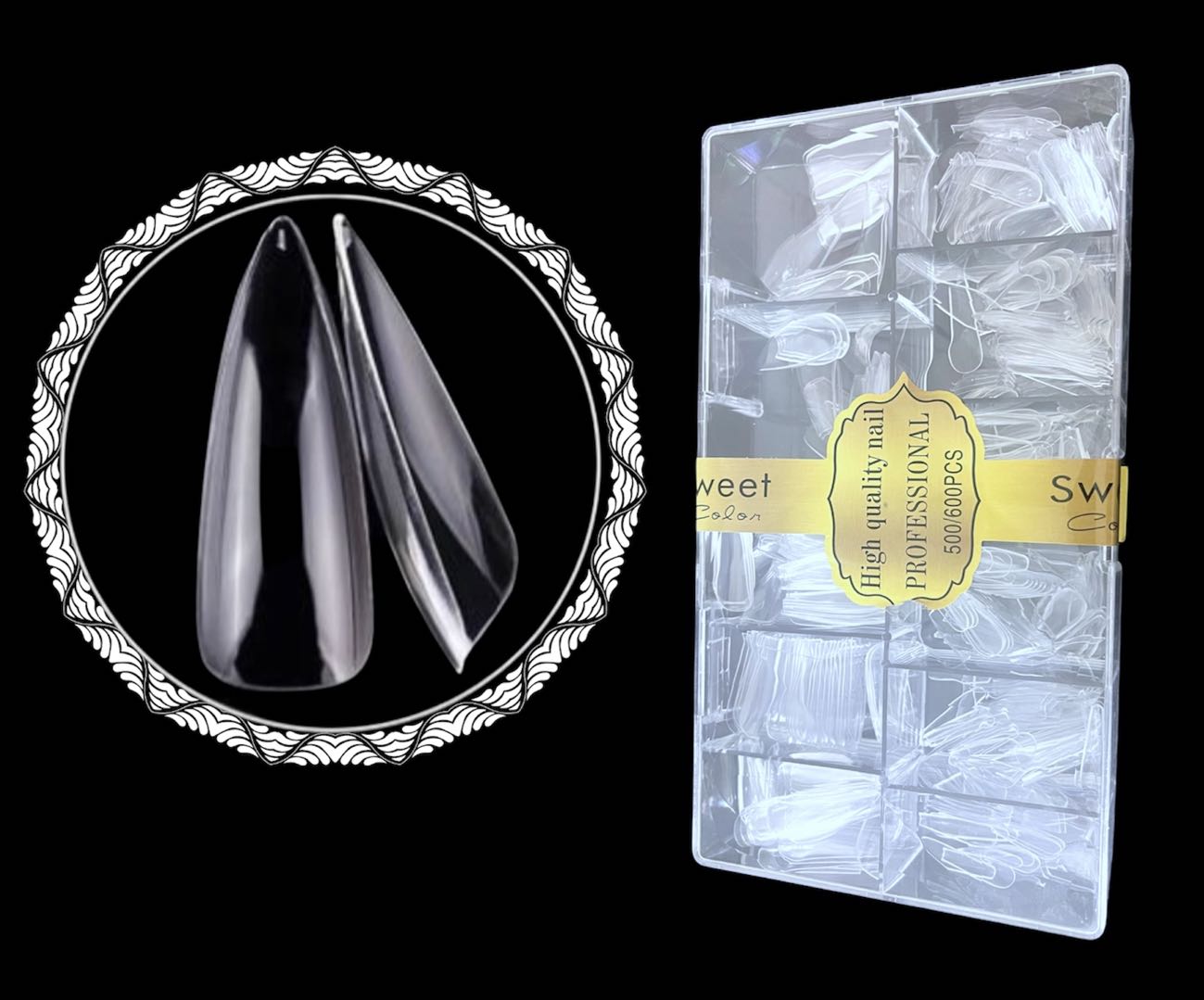 Tips Oval Flexible 500/600 Pcs