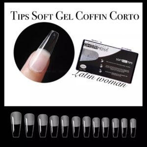 Tips Soft Gel Coffin Corto