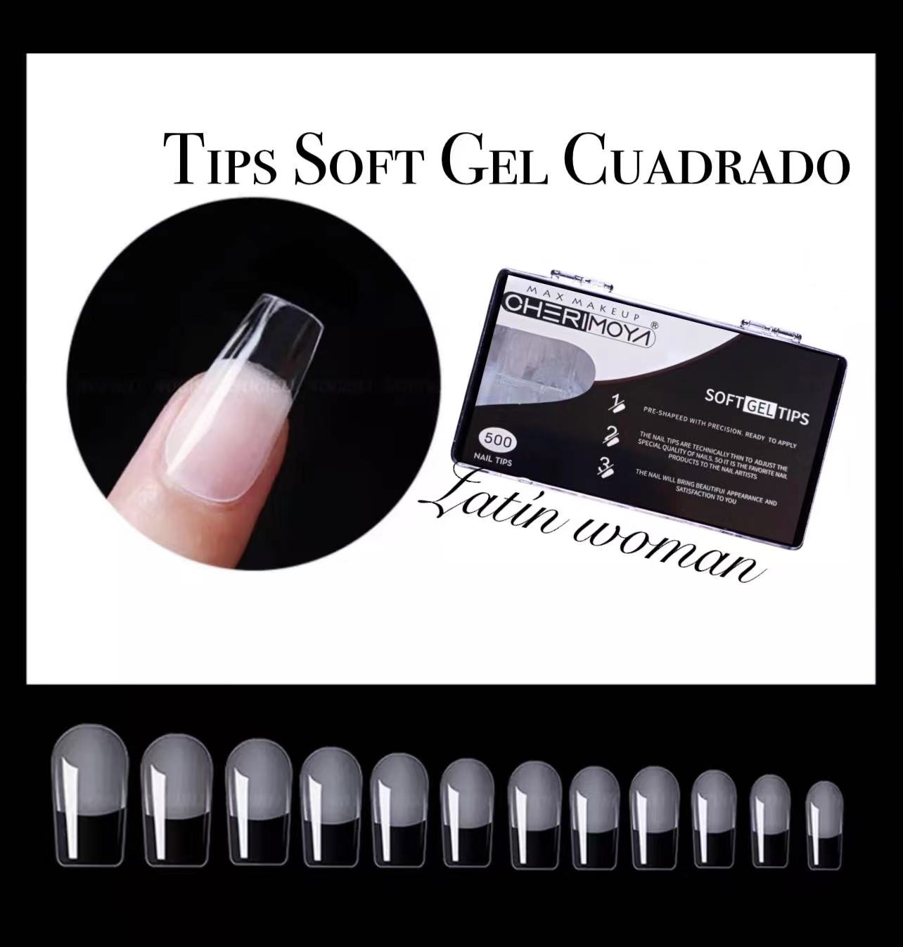 Tips Soft Gel Cuadrada