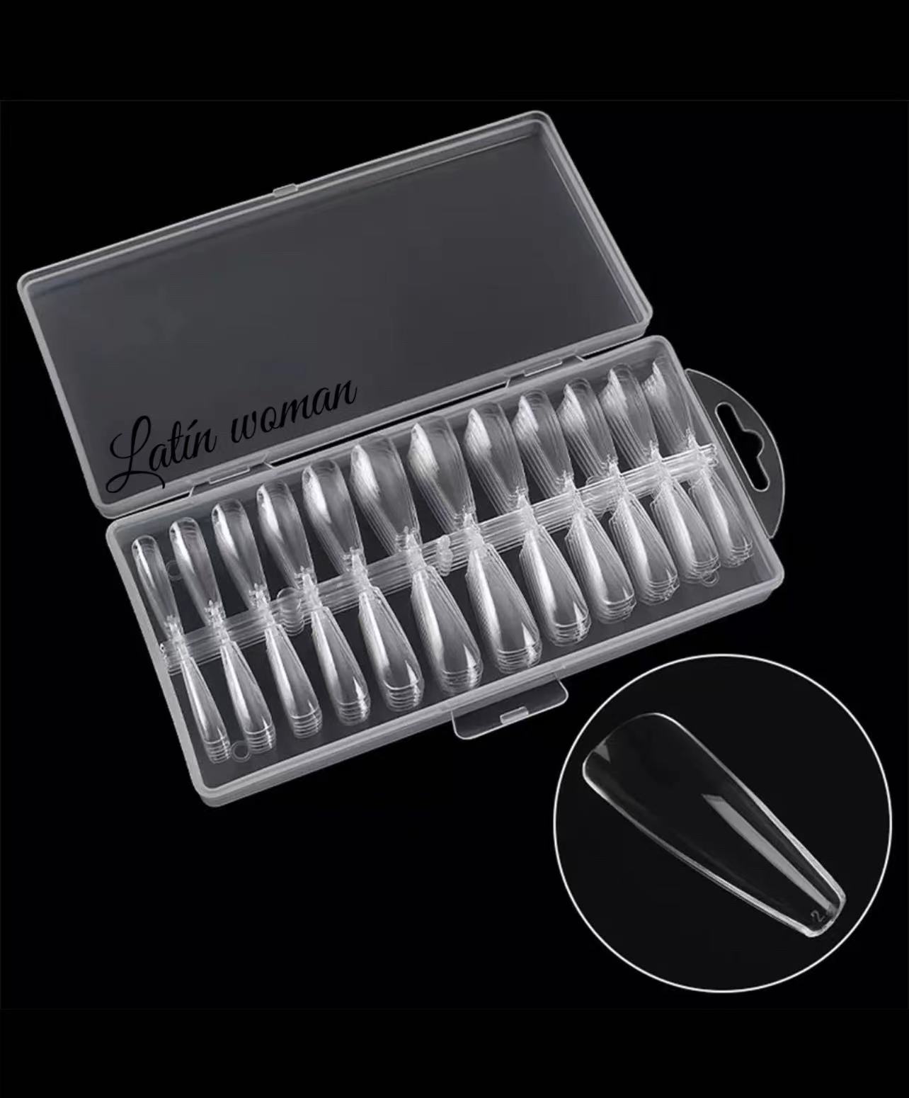Tips Soft Gel Coffin Long