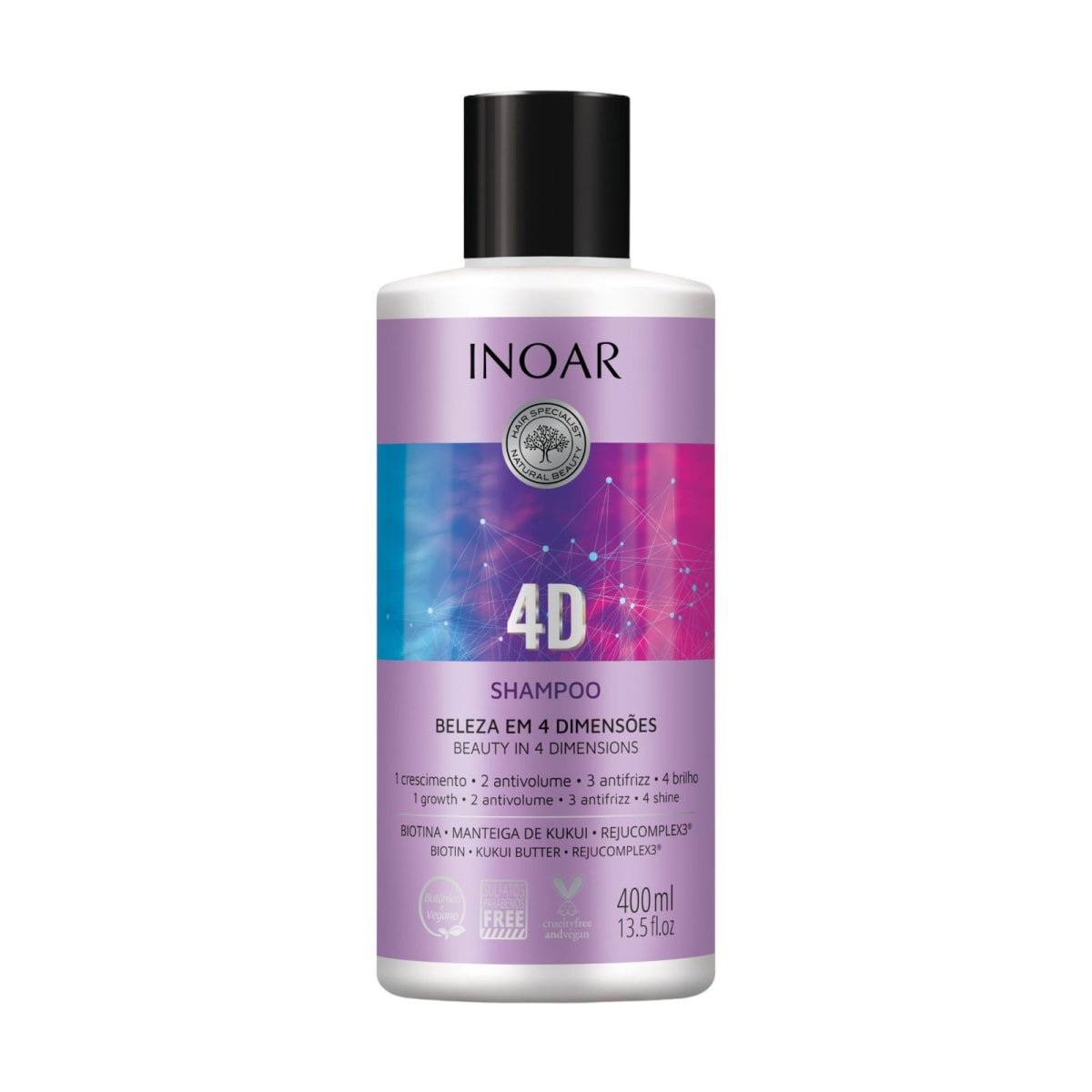 Shampoo 4D 400 Ml Inoar®