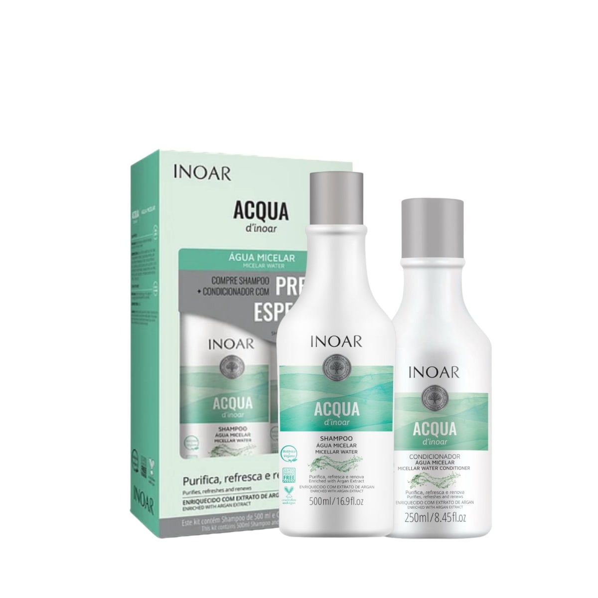 Kit Acqua Micelar 250 Ml Inoar®