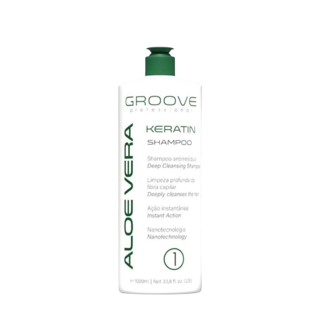 Shampoo Anti- Residuos Aloe Vera Keratin 1000 Ml Groove®