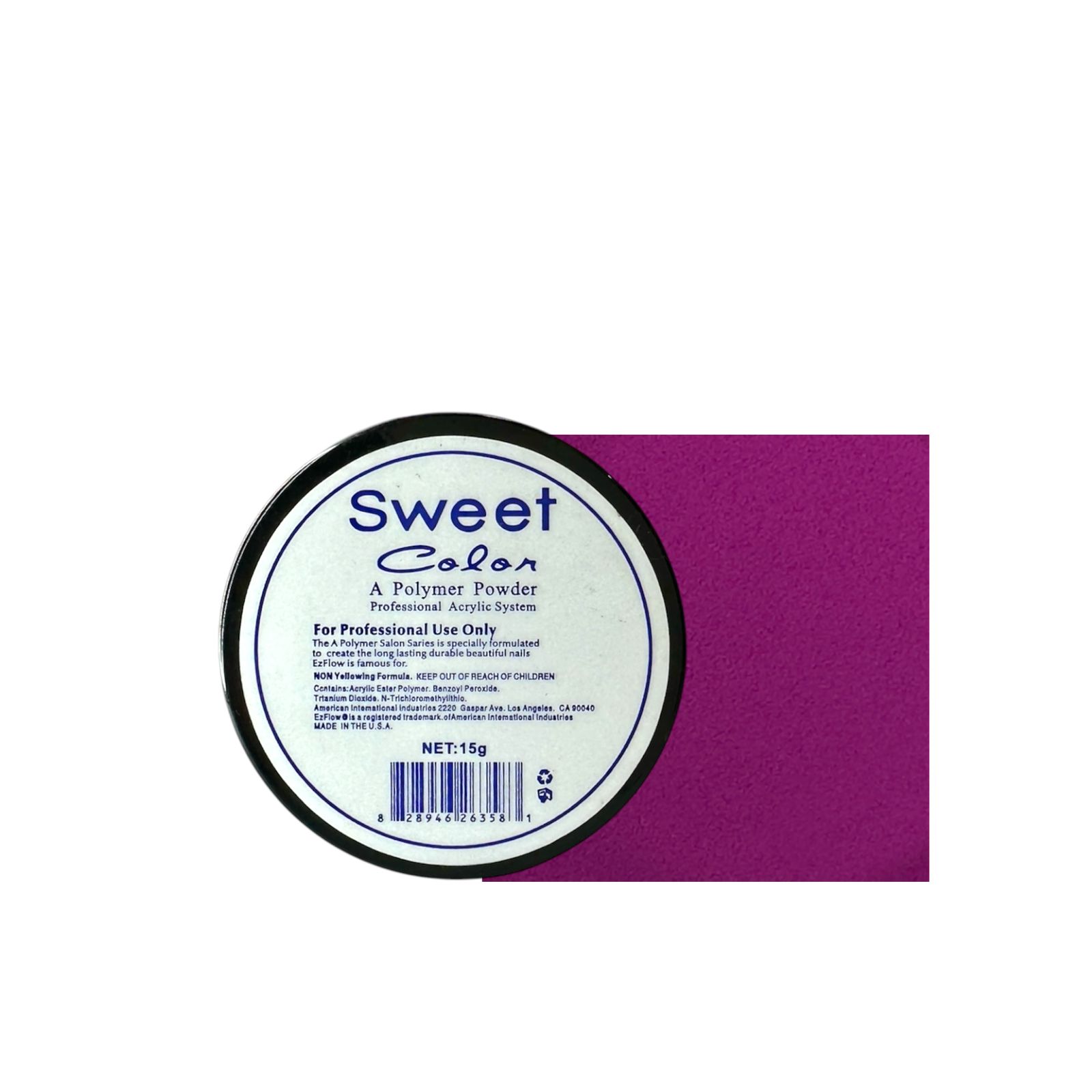 Polvo Acrylico 064 Morado Sweet Color® - Imagen 2