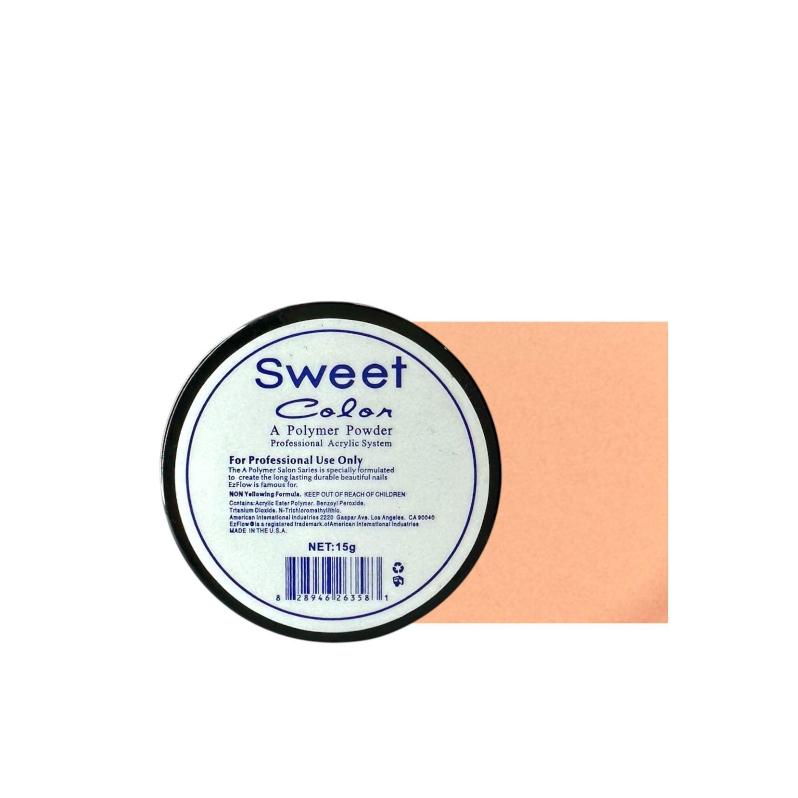 Polvo Acrylico 006 Salmon Sweet Color® - Imagen 2